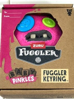 ZURU Fuggler Baby Pinkles Pink Plush Keyring